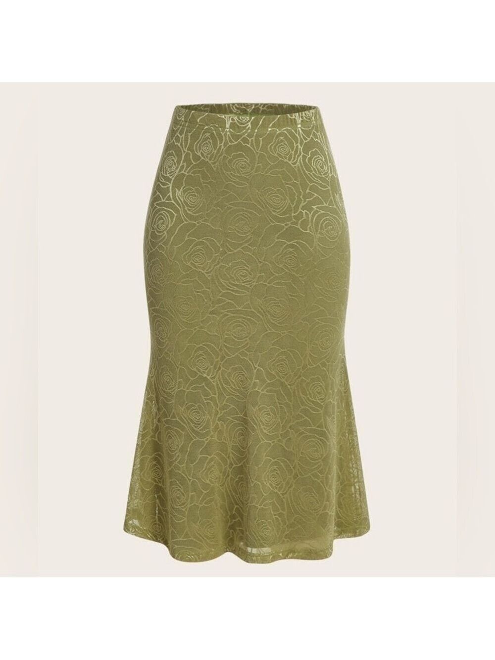 Women’s High Waist Allover Floral Print Skirt